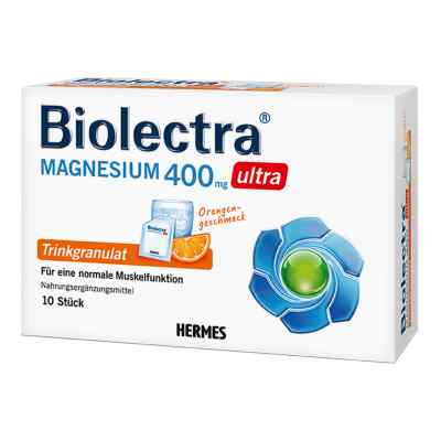 Biolectra Magnesium 400 mg ultra Trinkgran.orange 10 stk von HERMES Arzneimittel GmbH PZN 11559118
