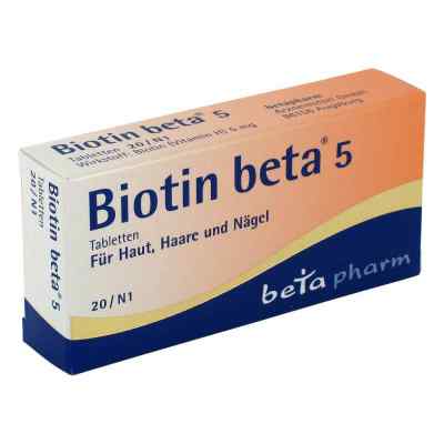 Biotin Beta 5 5mg Tabletten 20 stk von betapharm Arzneimittel GmbH PZN 01841919