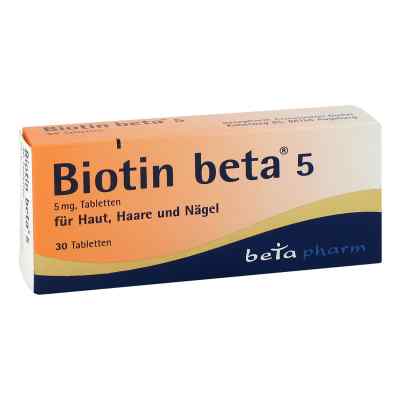 Biotin Beta 5 5mg Tabletten 30 stk von betapharm Arzneimittel GmbH PZN 14278437