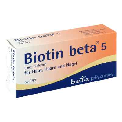 Biotin Beta 5 Tabletten 50 stk von betapharm Arzneimittel GmbH PZN 01841931