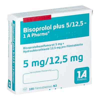 Bisoprolol plus 5/12,5-1A Pharma 100 stk von 1 A Pharma GmbH PZN 01622873