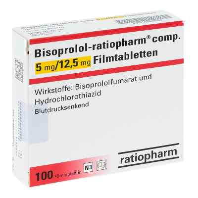 Bisoprolol-ratiopharm compositus 5mg/12,5mg 100 stk von ratiopharm GmbH PZN 02859347