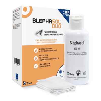 Blephasol Duo 100 ml Lotion+100 Reinigungspads 1 Pck von Thea Pharma GmbH PZN 10134948