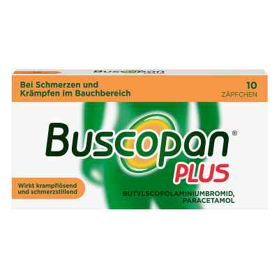Buscopan Plus Zäpfchen bei Bauchschmerzen und Bauchkrämpfen 10 stk von A. Nattermann & Cie GmbH PZN 02483669