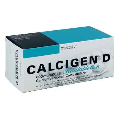 CALCIGEN D 600mg/400 internationale Einheiten 100 stk von MEDA Pharma GmbH & Co.KG PZN 00662161