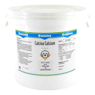 Calcium Citrat veterinär Pulver 2500 g von Canina pharma GmbH PZN 03345656