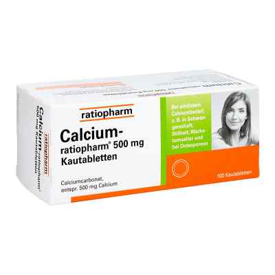 Calcium Ratiopharm 500 mg Kautabletten 100 stk von ratiopharm GmbH PZN 11657619