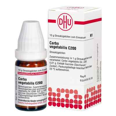 Carbo Vegetabilis C 200 Globuli 10 g von DHU-Arzneimittel GmbH & Co. KG PZN 02895780