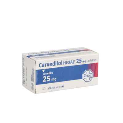 Carvedilol HEXAL 25mg 100 stk von Hexal AG PZN 02227044