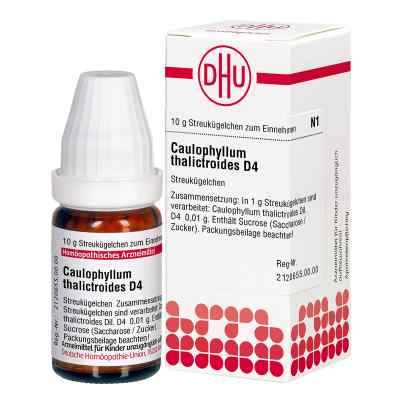 Caulophyllum Thalictroides D 4 Globuli 10 g von DHU-Arzneimittel GmbH & Co. KG PZN 02890009