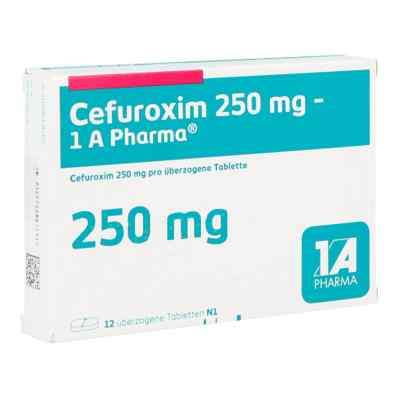 Cefuroxim 250mg-1A Pharma 12 stk von 1 A Pharma GmbH PZN 00178212