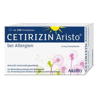 Cetirizin Aristo bei Allergien 10mg 100 stk von Aristo Pharma GmbH PZN 09703281