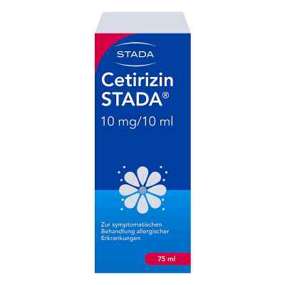 Cetirizin STADA Saft 10mg/10ml Lösung zum Einnehmen bei Allergie 75 ml von STADA Consumer Health Deutschlan PZN 02418146