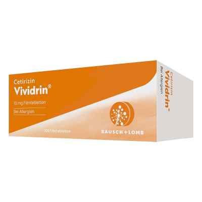 Cetirizin Vividrin 10 mg Filmtabletten 100 stk von Dr. Gerhard Mann PZN 13168959