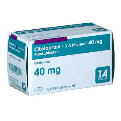 Citalopram-1A Pharma 40mg 100 stk von 1 A Pharma GmbH PZN 00177069
