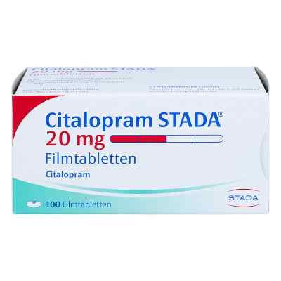 Citalopram STADA 20mg 100 stk von STADAPHARM GmbH PZN 02250020