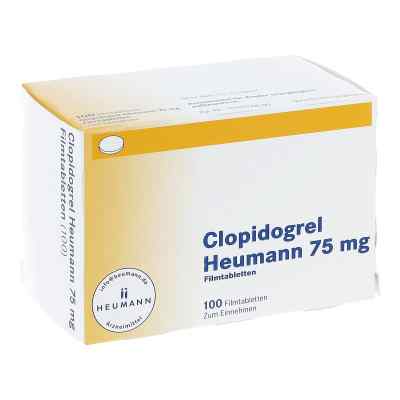 Clopidogrel Heumann 75mg 100 stk von HEUMANN PHARMA GmbH & Co. Generi PZN 05352063