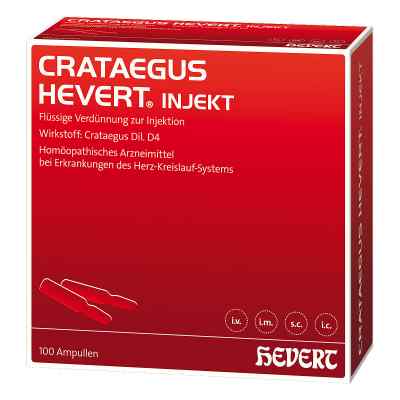Crataegus Hevert injekt Ampullen 100 stk von Hevert-Arzneimittel GmbH & Co. K PZN 08883944