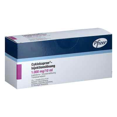 Cyklokapron 1000 mg Injektionslösung 10X10 ml von Pfizer Pharma GmbH PZN 00523241