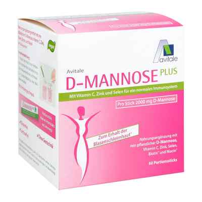 D-Mannose Plus 2000 mg mit Vitamine und Mineralstoffe Sticks