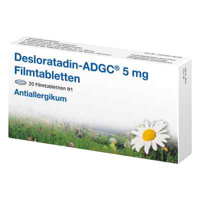 Desloratadin ADGC 5 Mg Filmtabletten 20 stk von Zentiva Pharma GmbH PZN 17145932