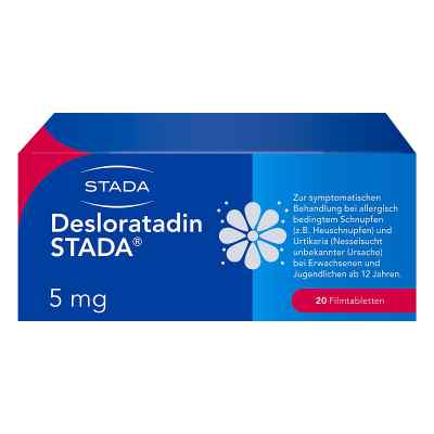 Desloratadin STADA 5mg gegen Allergiebeschwerden 20 stk von STADA Consumer Health Deutschlan PZN 16610025