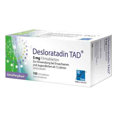 Desloratadin Tad 5 mg Filmtabletten 100 stk von TAD Pharma GmbH PZN 16507741