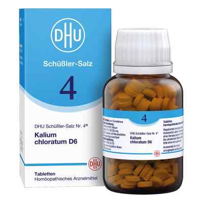 DHU Schüßler-Salz Nummer 4 Kalium chloratum D6 Tabletten 420 stk von DHU-Arzneimittel GmbH & Co. KG PZN 06584031