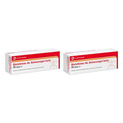 Diclofenac AL Schmerzgel Forte 20 Mg/g 2x180 g von ALIUD Pharma GmbH PZN 08102660