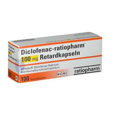 Diclofenac-ratiopharm 100mg 100 stk von ratiopharm GmbH PZN 00112584