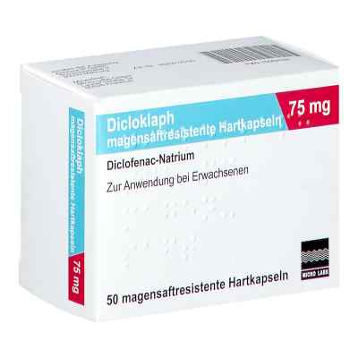Dicloklaph 75 mg magensaftresistente Hartkapseln 50 stk von Micro Labs GmbH PZN 16682326