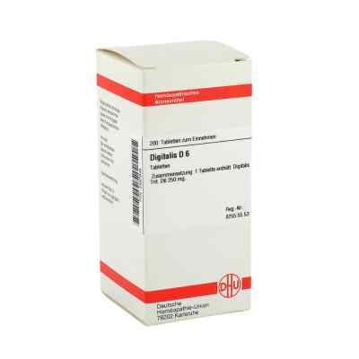 Digitalis D6 Tabletten 200 stk von DHU-Arzneimittel GmbH & Co. KG PZN 02897945
