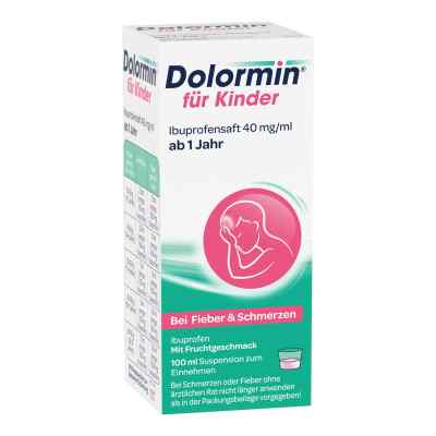 Dolormin für Kinder Ibuprofensaft bei Fieber und Schmerzen 100 ml von Johnson & Johnson GmbH (OTC) PZN 11528543