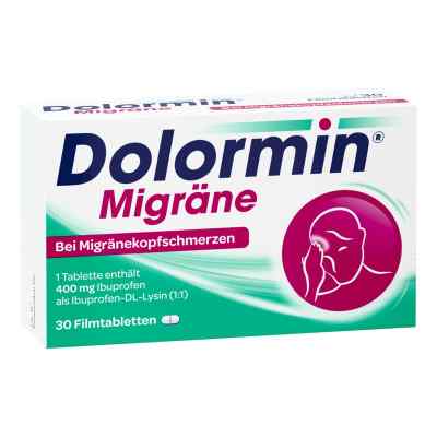 Dolormin Migräne 400 mg Ibuprofen bei Migränekopfschmerzen  30 stk von Johnson & Johnson GmbH (OTC) PZN 01754592