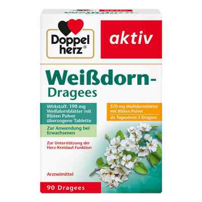 Doppelherz aktiv Weißdorn Dragees 90 stk von Queisser Pharma GmbH & Co. KG PZN 01975318