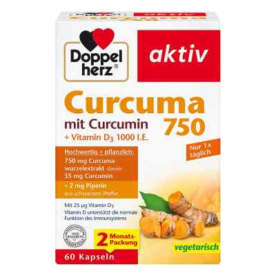 Doppelherz Curcuma 750 Kapseln 60 stk von Queisser Pharma GmbH & Co. KG PZN 15889806