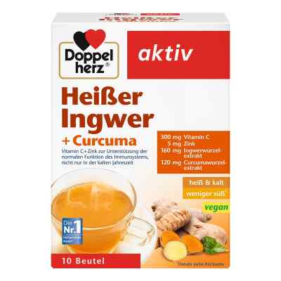 Doppelherz heisser Ingwer+curcuma Beutel 10 stk von Queisser Pharma GmbH & Co. KG PZN 16528677