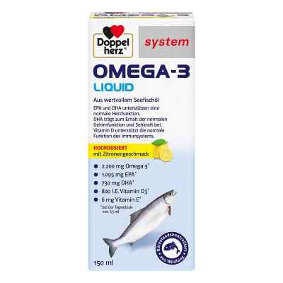Doppelherz Omega-3 Liquid system 150 ml von Queisser Pharma GmbH & Co. KG PZN 15638381