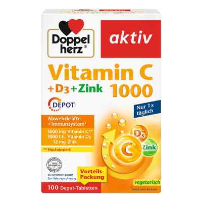 Doppelherz Vitamin C1000 +d3+zink Depot Tabletten
