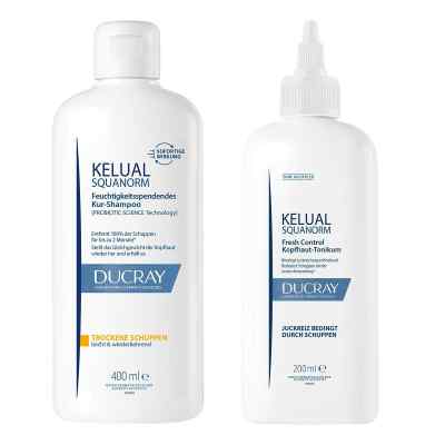 Ducray Shampoo Trockene Schuppen 400ml + Tonikum 200ml