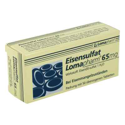Eisensulfat Lomapharm 65 mg überzogene Tab. 50 stk von LOMAPHARM GmbH PZN 02750538