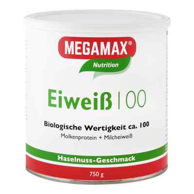 Eiweiss 100 Haselnuss Megamax Pulver 750 g von Megamax B.V. PZN 12772251