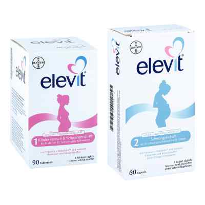 Elevit 1 und 2 Schwangerschaft 1 Pck von Bayer Vital GmbH PZN 08100574