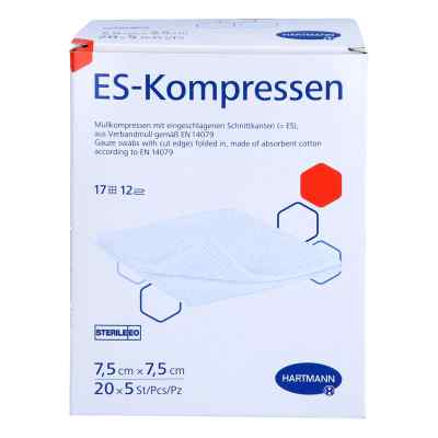 Es-kompressen Steril 7,5x7,5 Cm Großpackung
