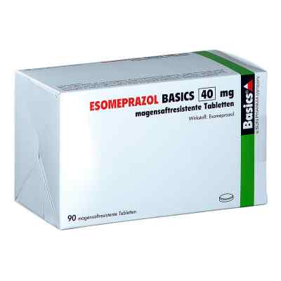 Esomeprazol Basics 40 mg magensaftresistent Tabletten 90 stk von Basics GmbH PZN 08845257