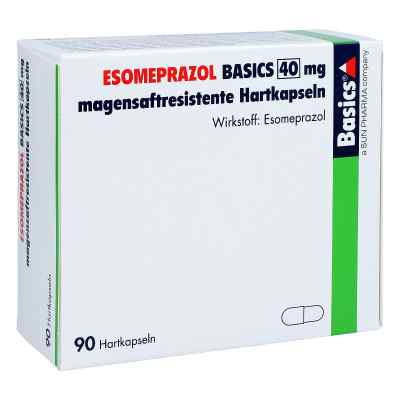 Esomeprazol Basics 40 mg magensaftresistente Hartkapsel 90 stk von Basics GmbH PZN 15744404
