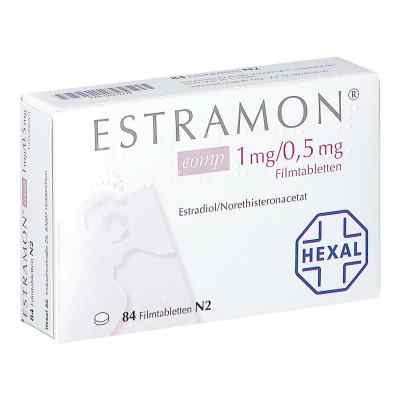 Estramon comp 1 mg/0,5 mg Filmtabletten 3X28 stk von Hexal AG PZN 12667778