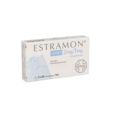 Estramon compositus 2 mg/1 mg Filmtabletten 3X28 stk von Hexal AG PZN 01888737