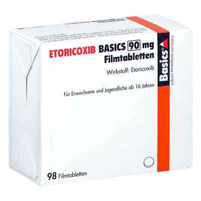 Etoricoxib Basics 90 Mg Filmtabletten 98 stk von Basics GmbH PZN 13153142