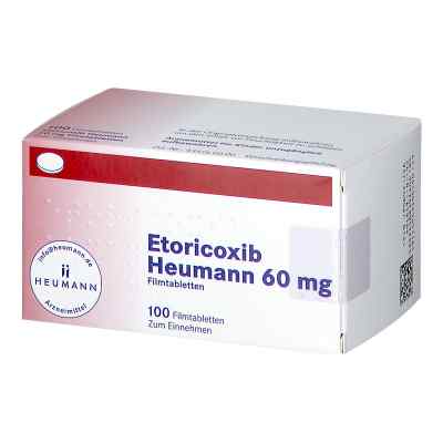 Etoricoxib Heumann 60 mg Filmtabletten 100 stk von HEUMANN PHARMA GmbH & Co. Generi PZN 12545118